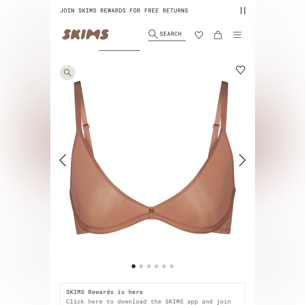 BRAND NEW Skims Weightless Scoop Bra